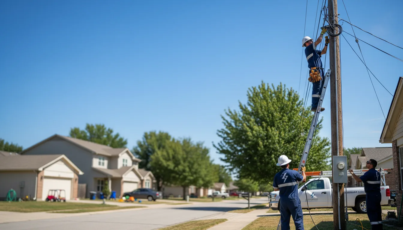 Residential electrician providing installation services in Udell, IA